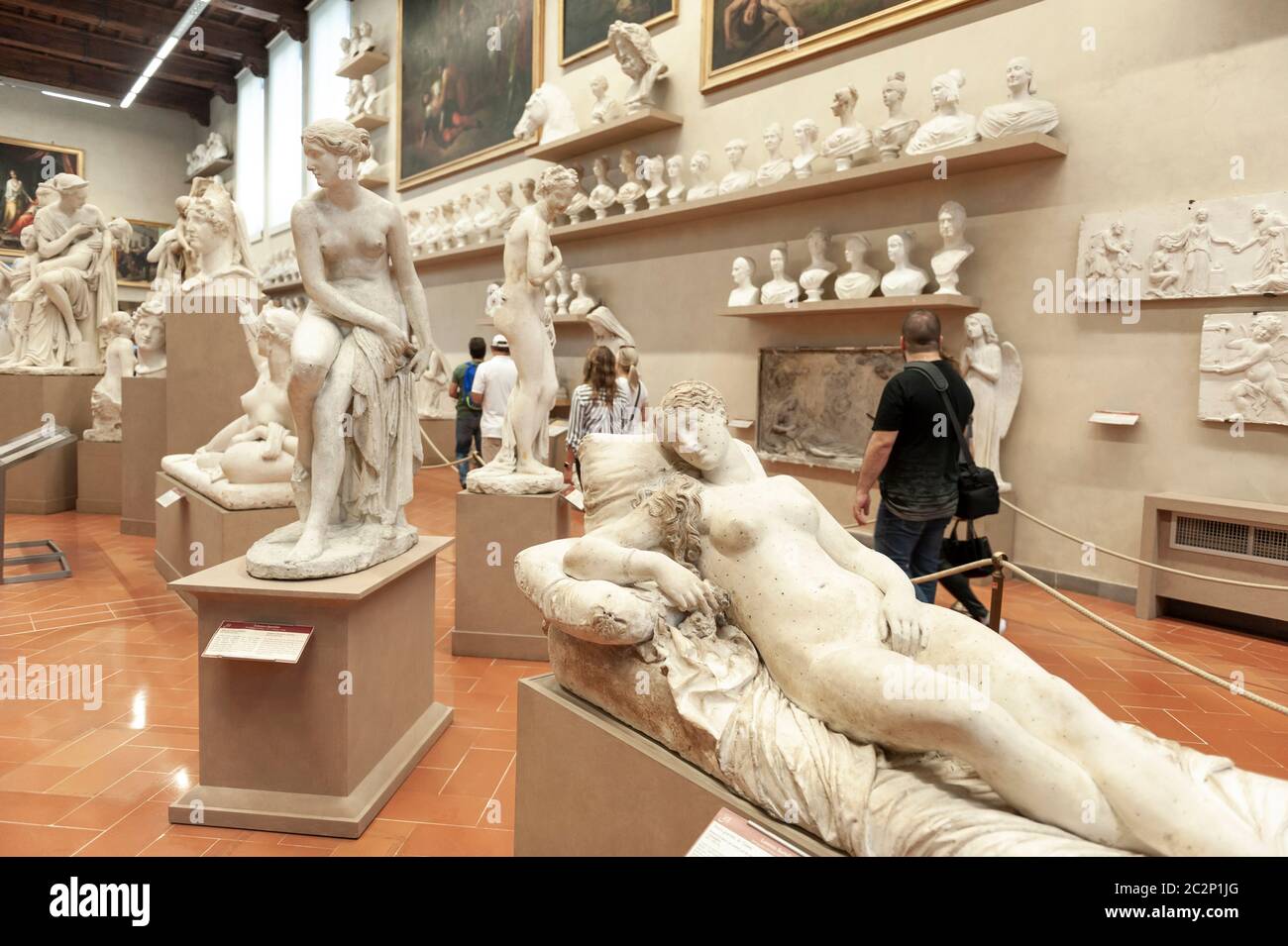 Exposition de plâtres à la Gipsoteca Bartolini dans la Galleria dell'Accademia di Firenze (Galerie de l'Académie de Florence), Florence, Italie Banque D'Images