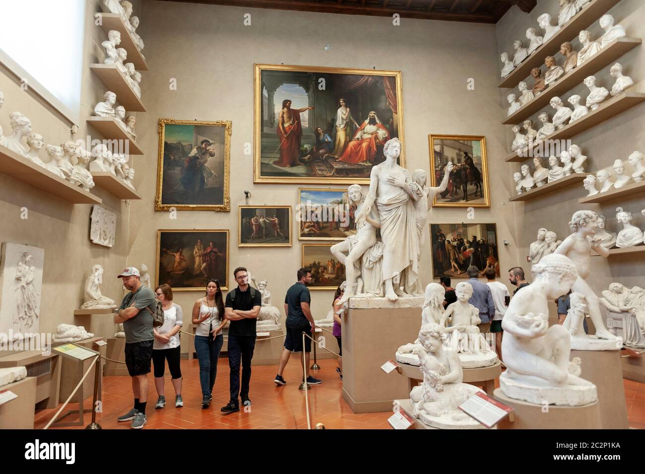 Exposition de plâtres à la Gipsoteca Bartolini dans la Galleria dell'Accademia di Firenze (Galerie de l'Académie de Florence), Florence, Italie Banque D'Images