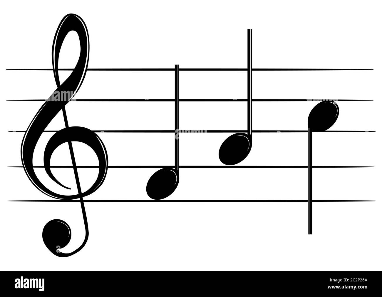 Contour de la fente d'aigus et des notes Banque D'Images