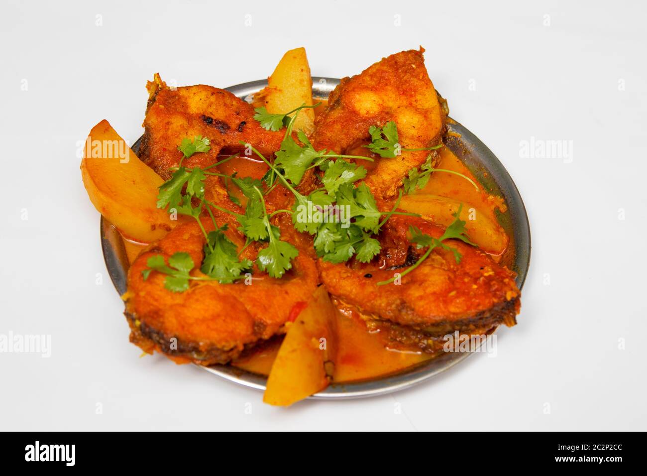 décoration de curry de poisson bengali Banque D'Images