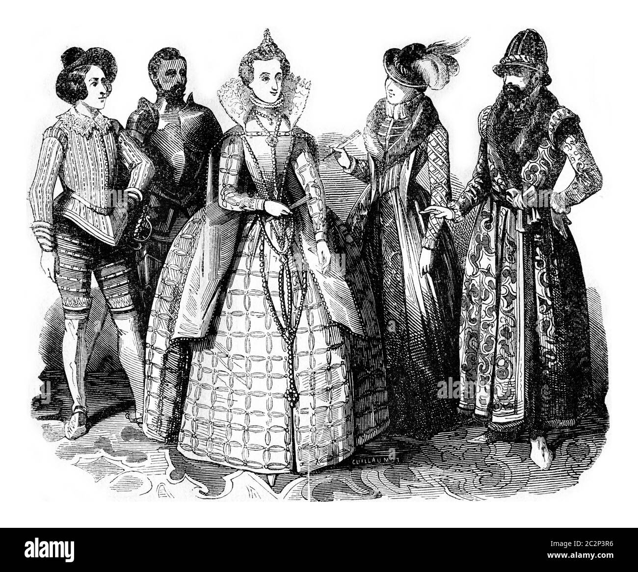 Sir Philip Sidney, Noble armure de guerre, Elizabeth, noble noble noble, Courtier, illustration gravée d'époque. Histoire colorée de l'Angleterre, 1837. Banque D'Images