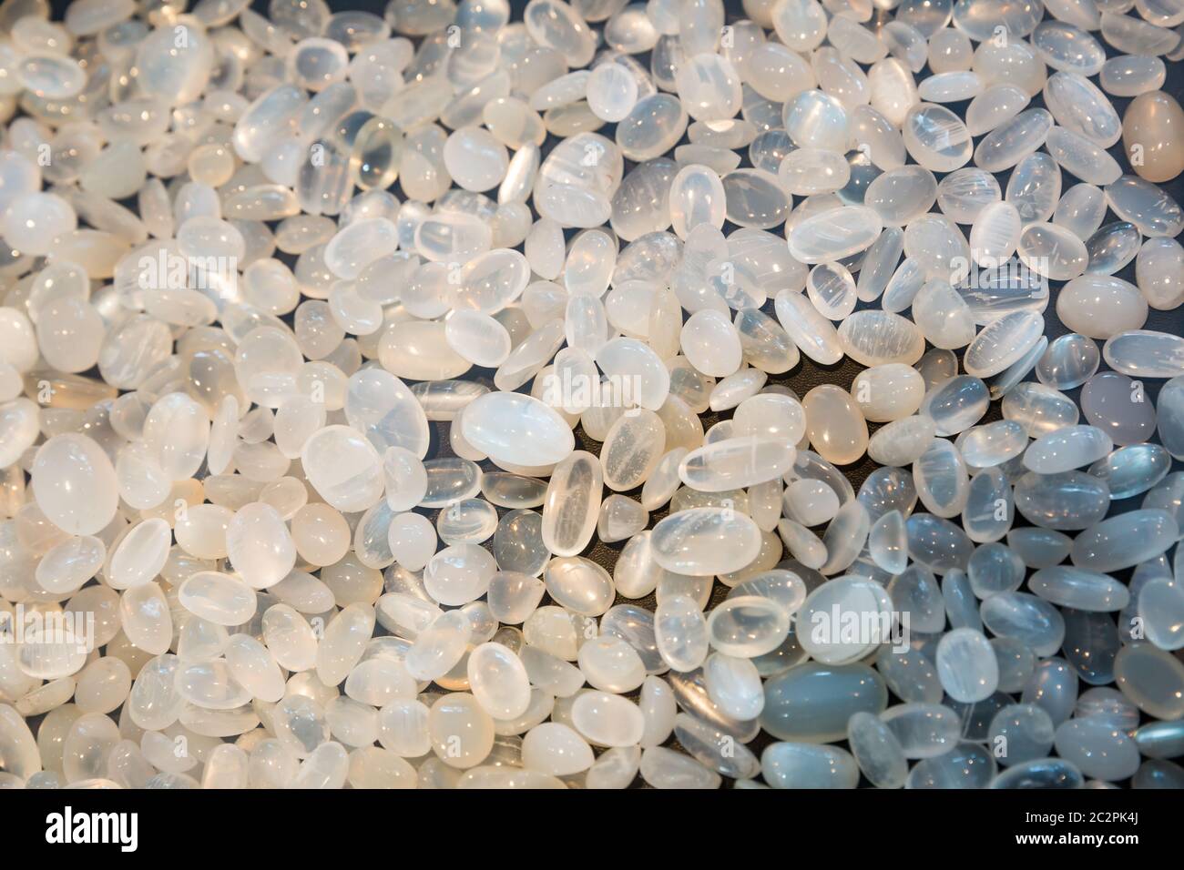 Collection de pierres précieuses, gros plan Sri Lanka trésors. Les bijoux précieux de Ceylan Banque D'Images