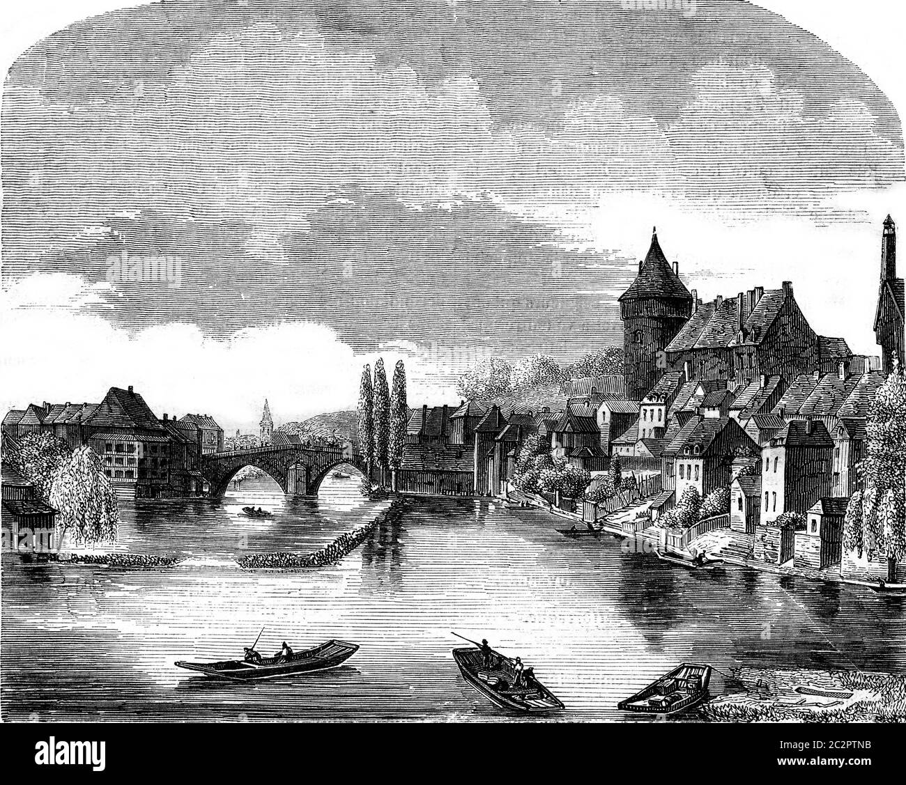 Tirage Albuminé Ancien De Laval (Mayenne) - Format 13x18 Cm - Circa 1880 - Réf CE3008