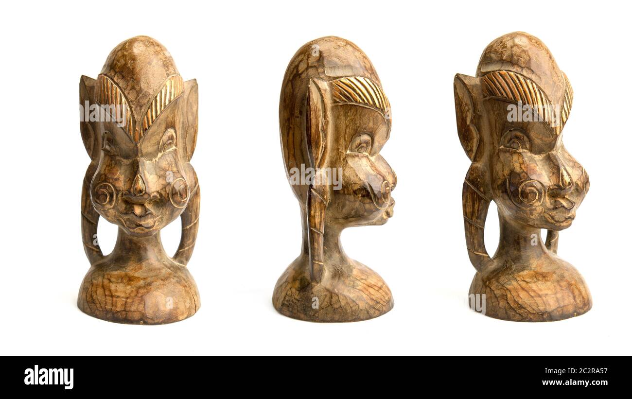 figurine africaine en bois Photo Stock - Alamy