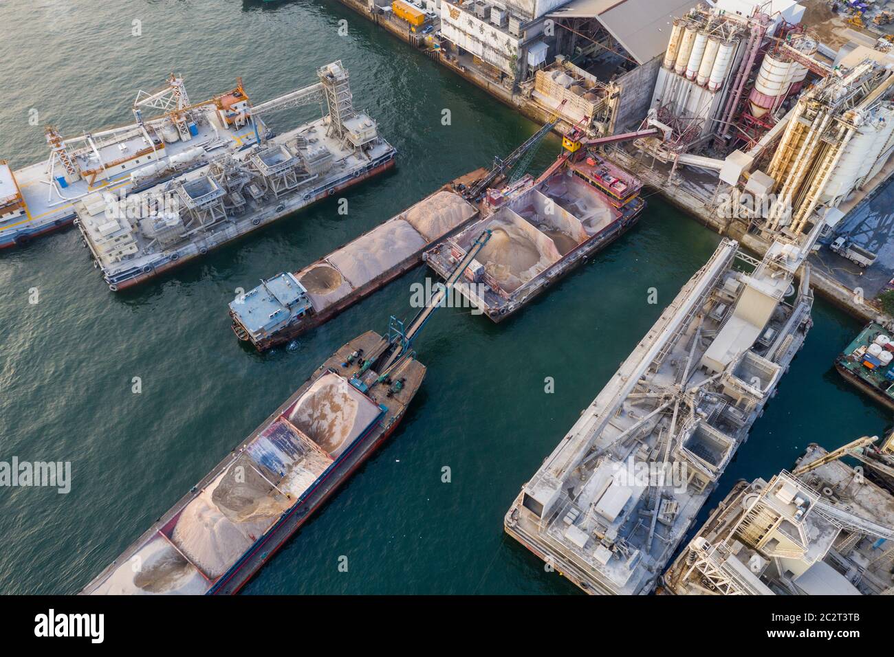 Lei Yue Mun, Hong Kong 22 mai 2019 : vue de dessus de l'usine de béton de Hong Kong Banque D'Images