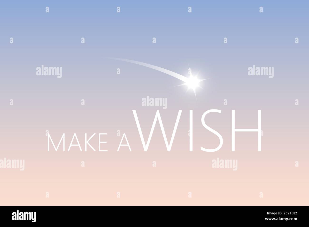 Faire un voeu à l'étoile filante dans le ciel EPS10 vector illustration Illustration de Vecteur
