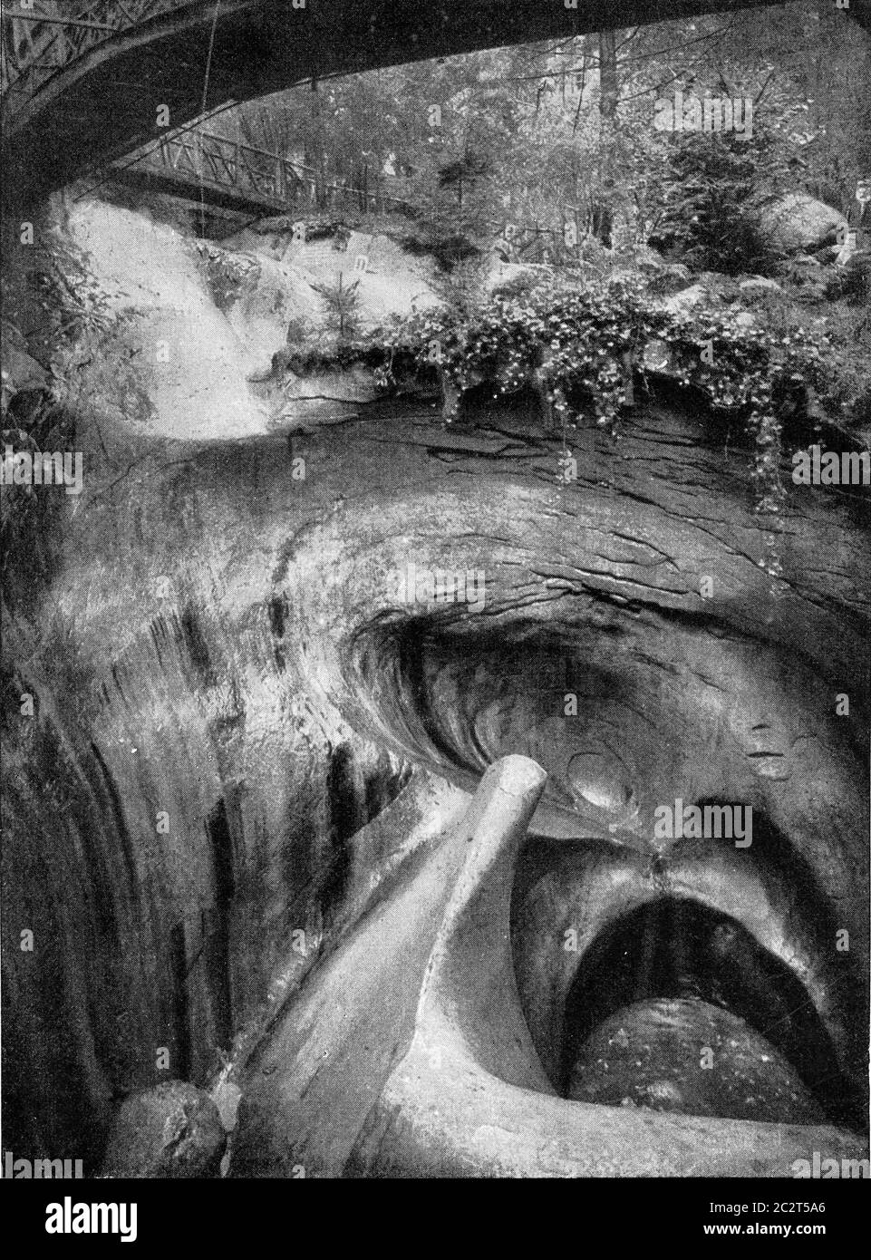 Pots de Giant dans le jardin du glacier de Lucerne, illustration gravée  d'époque. De l'Univers et de l'humanité, 1910 Photo Stock - Alamy