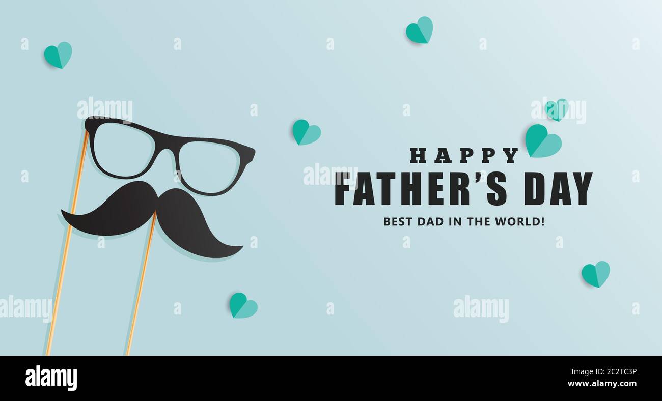 Illustration vectorielle de la fête du père heureux fond de la journée du père heureux illustration vectorielle.carte de fête du père heureux, design pour carte de vœux, poster. Illustration de Vecteur