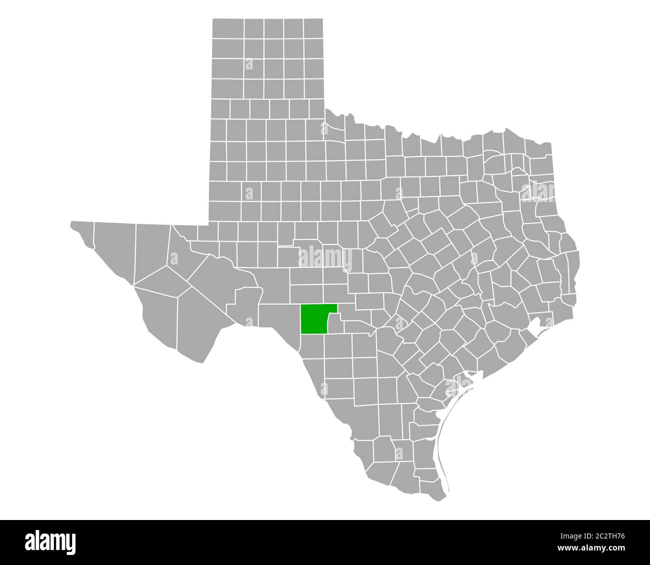 Carte d'Edwards au Texas Banque D'Images