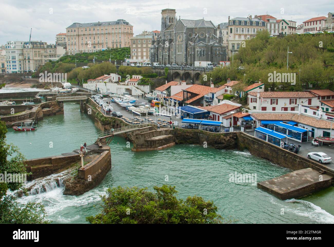 Puerto viejo de Pescadores en Biarritz Banque D'Images