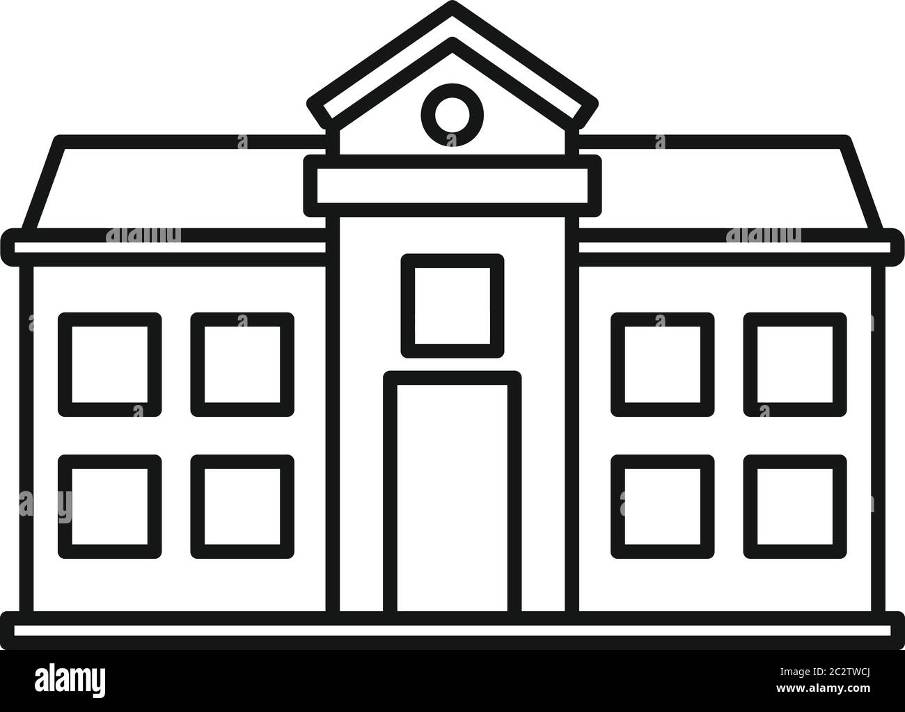 Icône de l'université d'Oxford. Outline oxford University Vector Icon pour la conception de sites Web isolé sur fond blanc Illustration de Vecteur