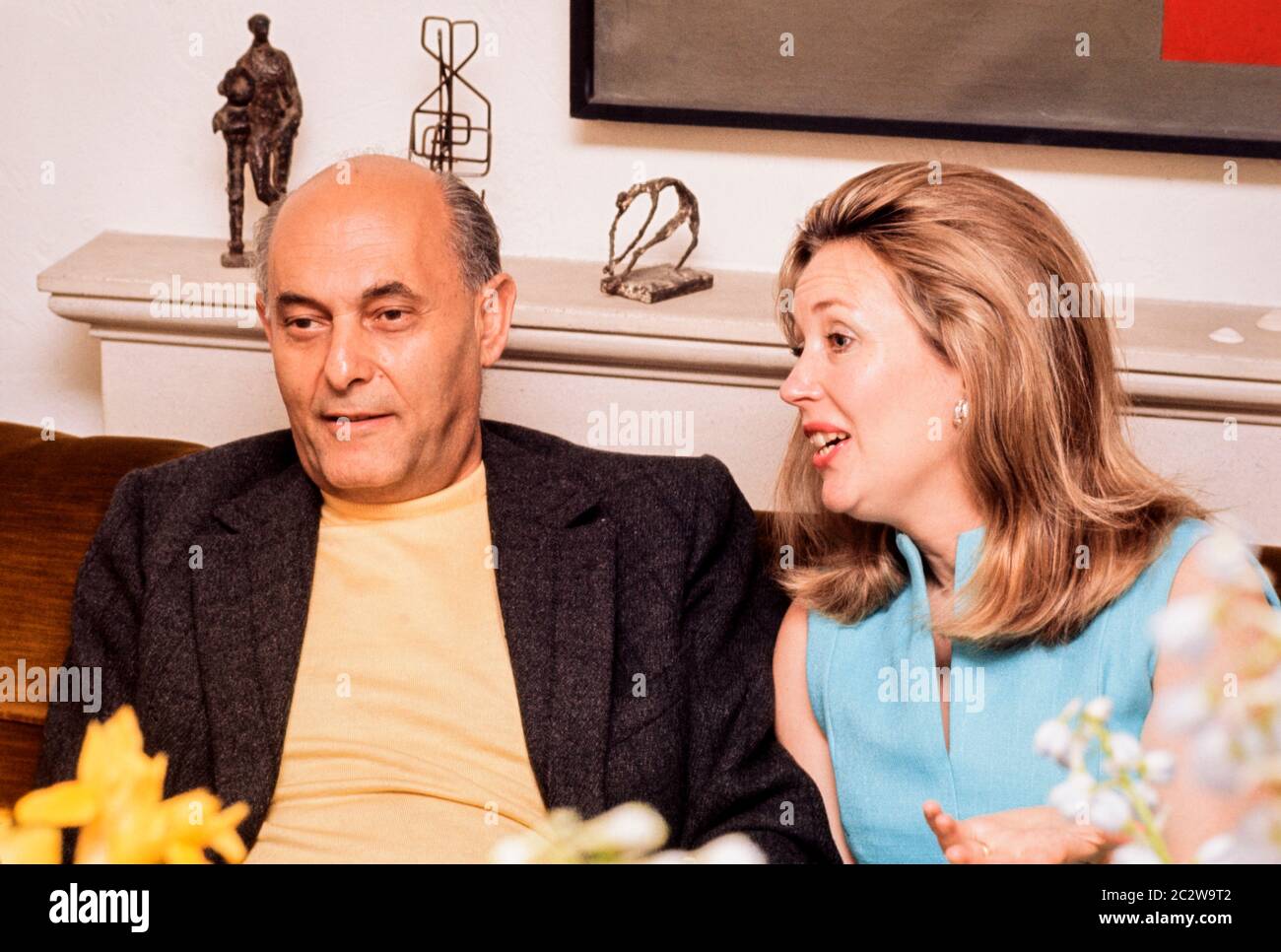 Georg Solti chef de musique directeur de l'Orchestre symphonique de Chicago avec sa femme Valerie Pitts 1973 Banque D'Images