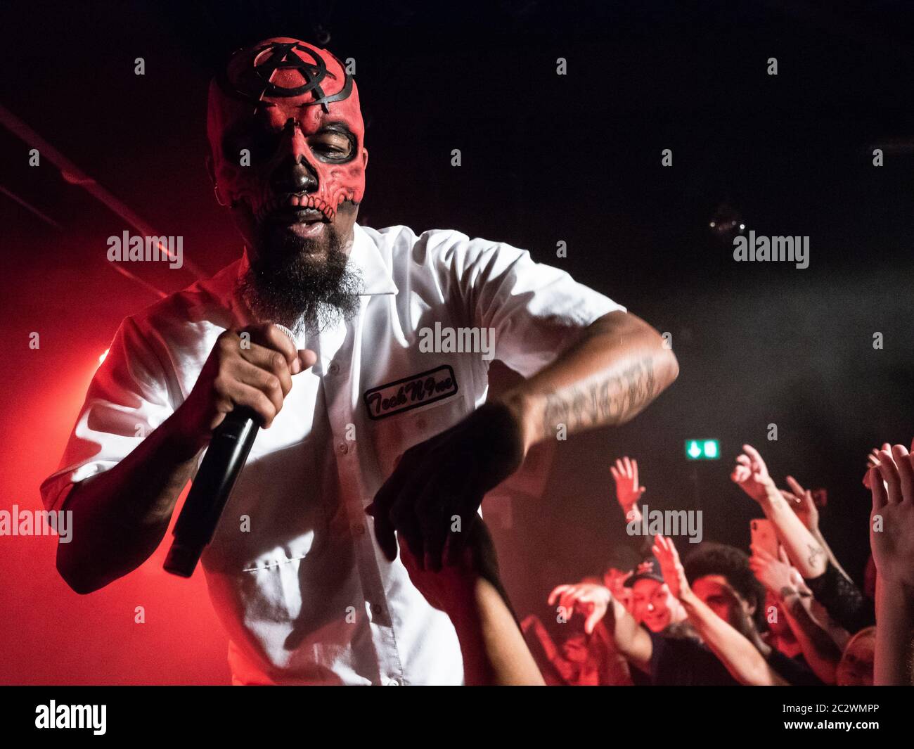 Odense, Danemark. 15 août 2019. Le rappeur américain et parolier Tech N9ne joue un concert à Posten à Odense. (Crédit photo: Gonzales photo - Kent Rasmussen). Banque D'Images