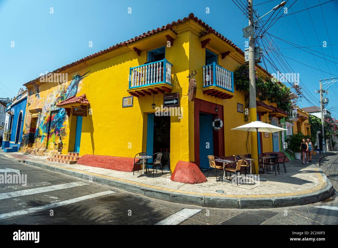 Cartagena das Indias, Bolivar, Colombie. Banque D'Images