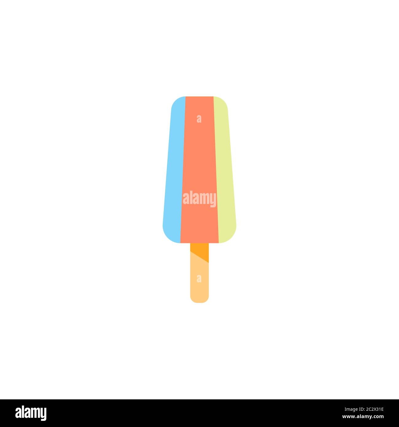 illustration clipart de l'icône représentant un bâton de crème glacée Illustration de Vecteur