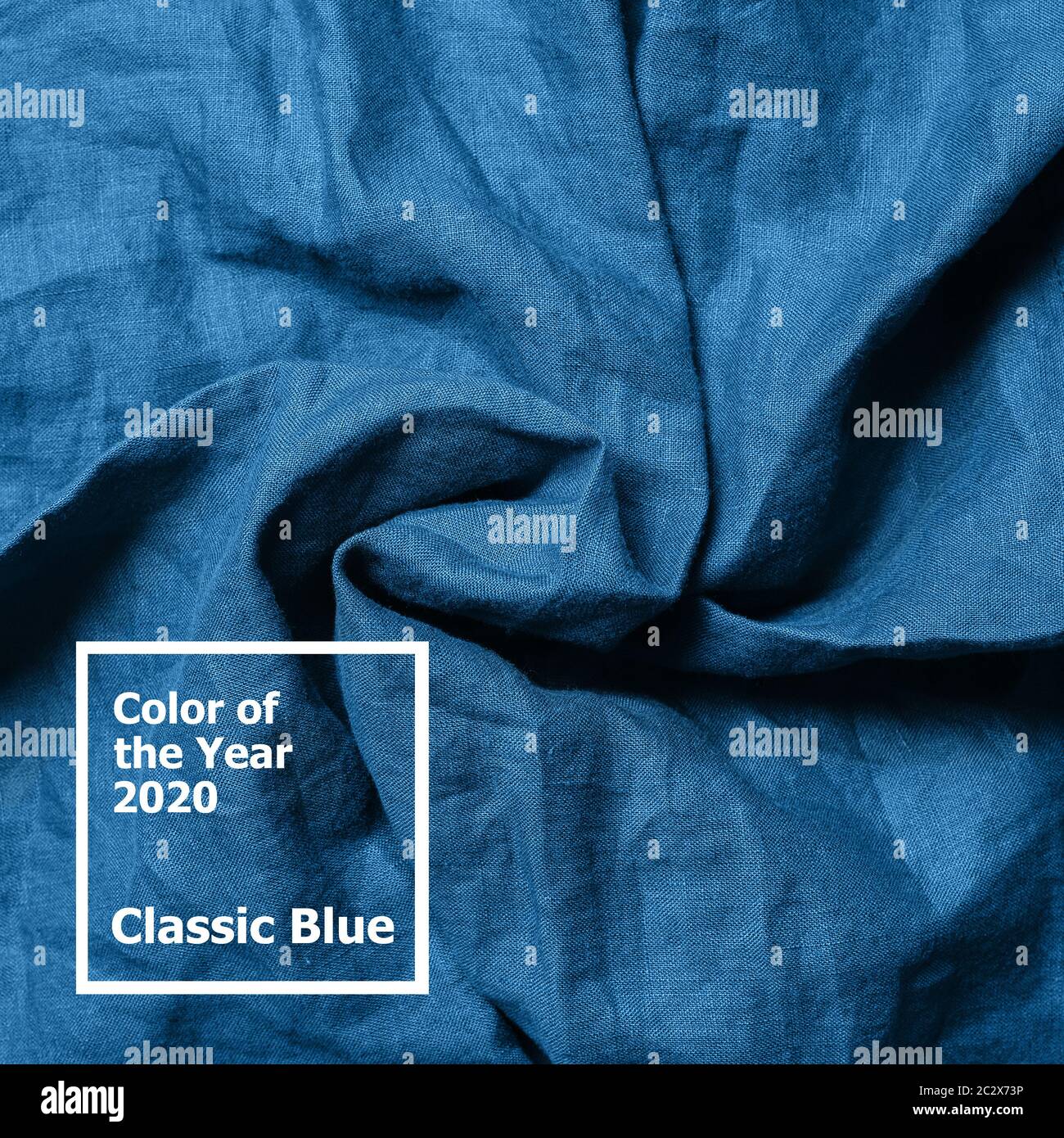 Couleur de fond bleu classique de l'année 2020 Banque D'Images