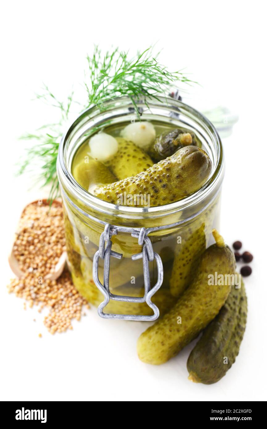 Cornichons au Banque D'Images