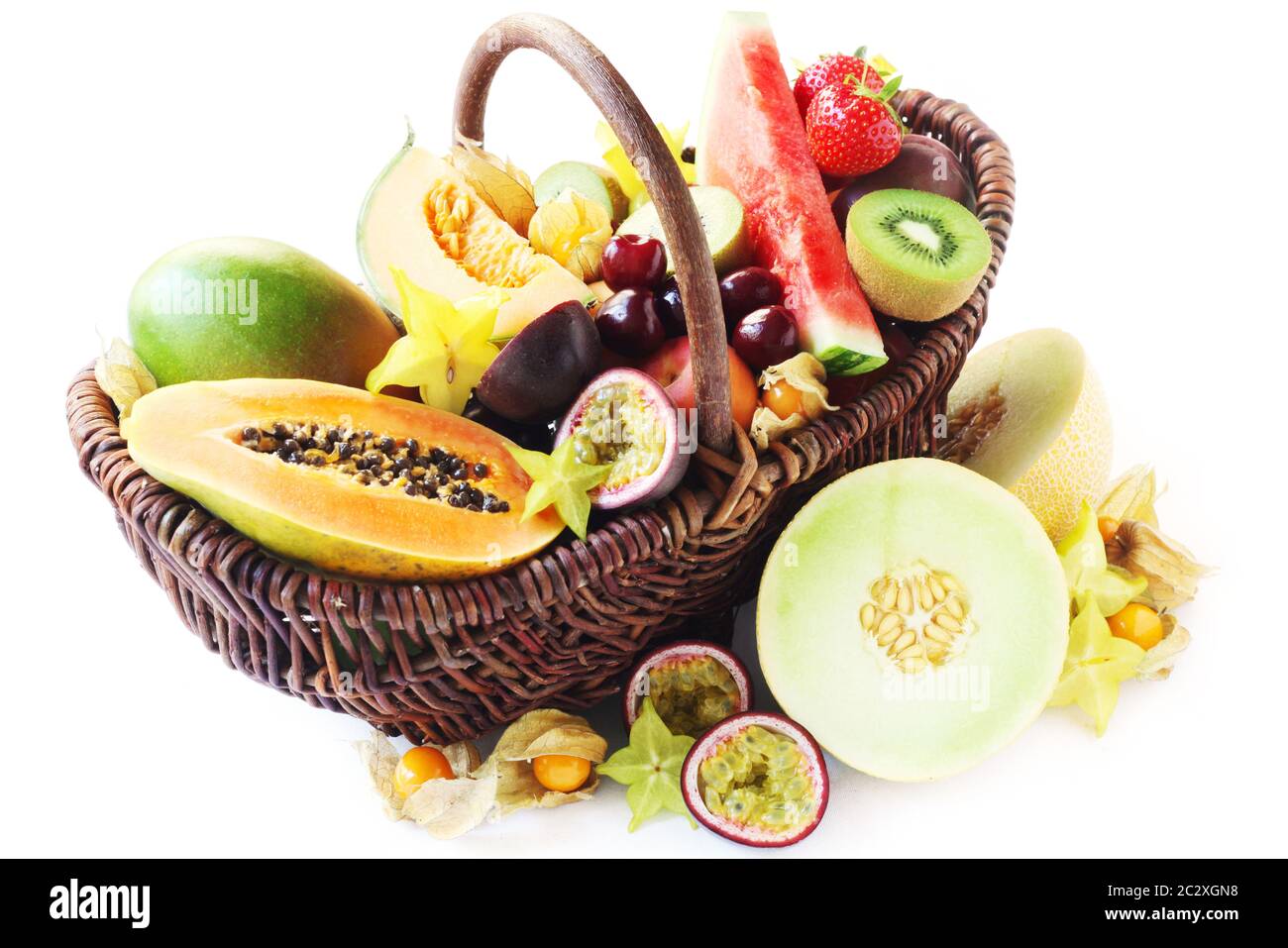 Panier de fruits Banque D'Images