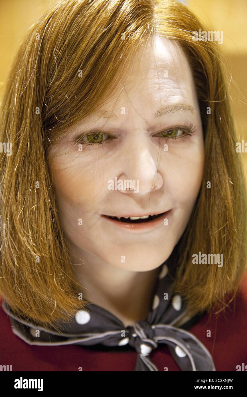 Nadine, une femme humanoïde robot social, Allemagne Banque D'Images