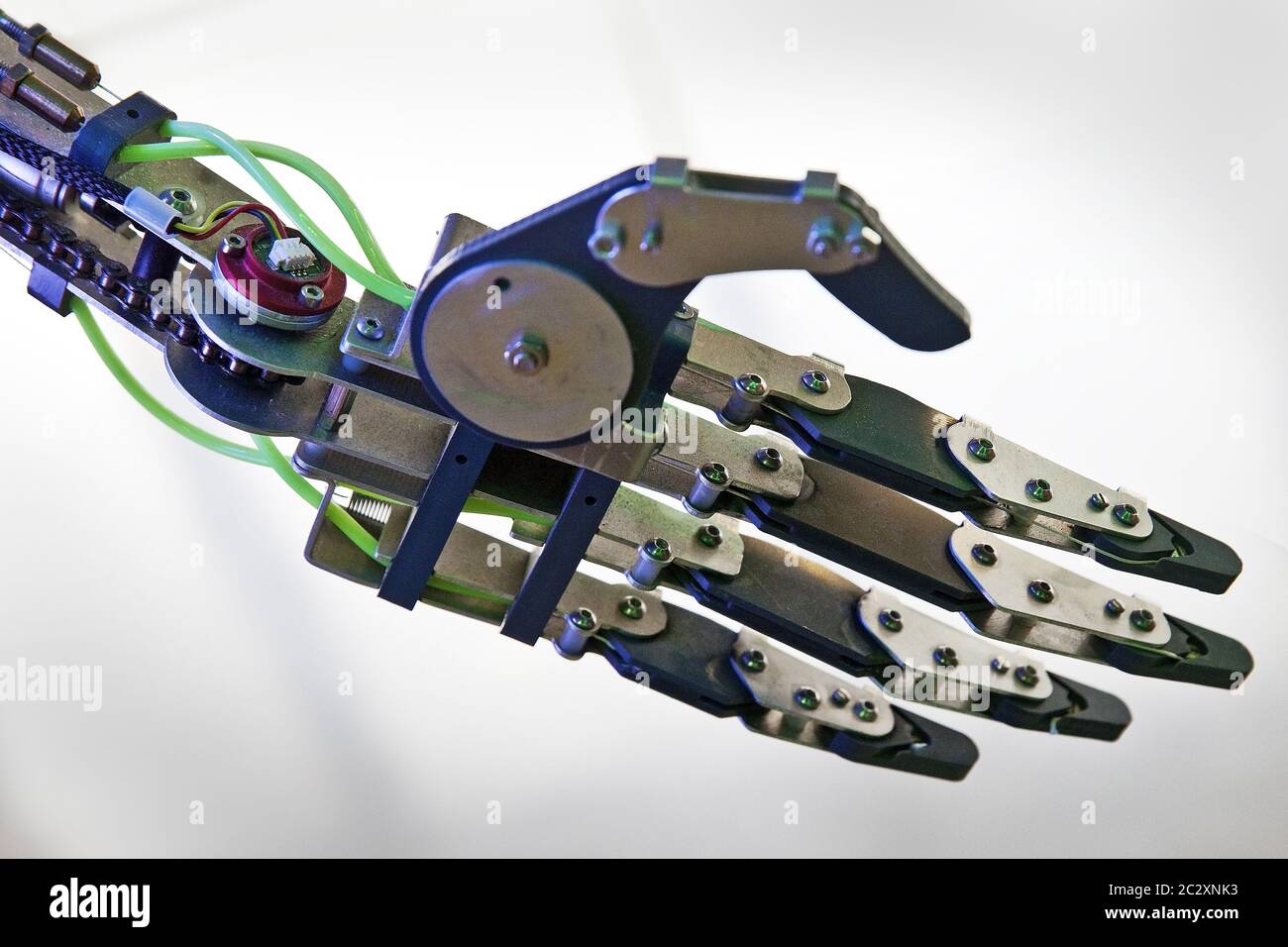 Main du robot humanoïde RoboThespian, Allemagne Banque D'Images
