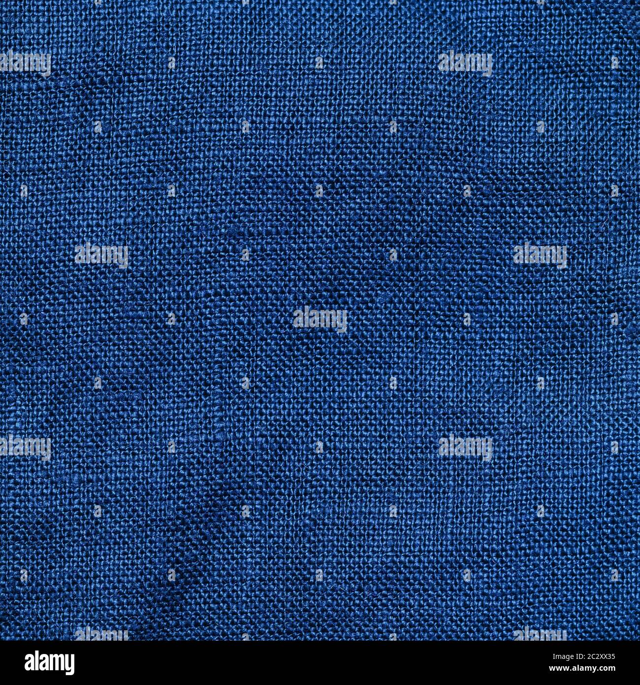 Couleur de l'année 2020 texture classique de lin bleu Banque D'Images