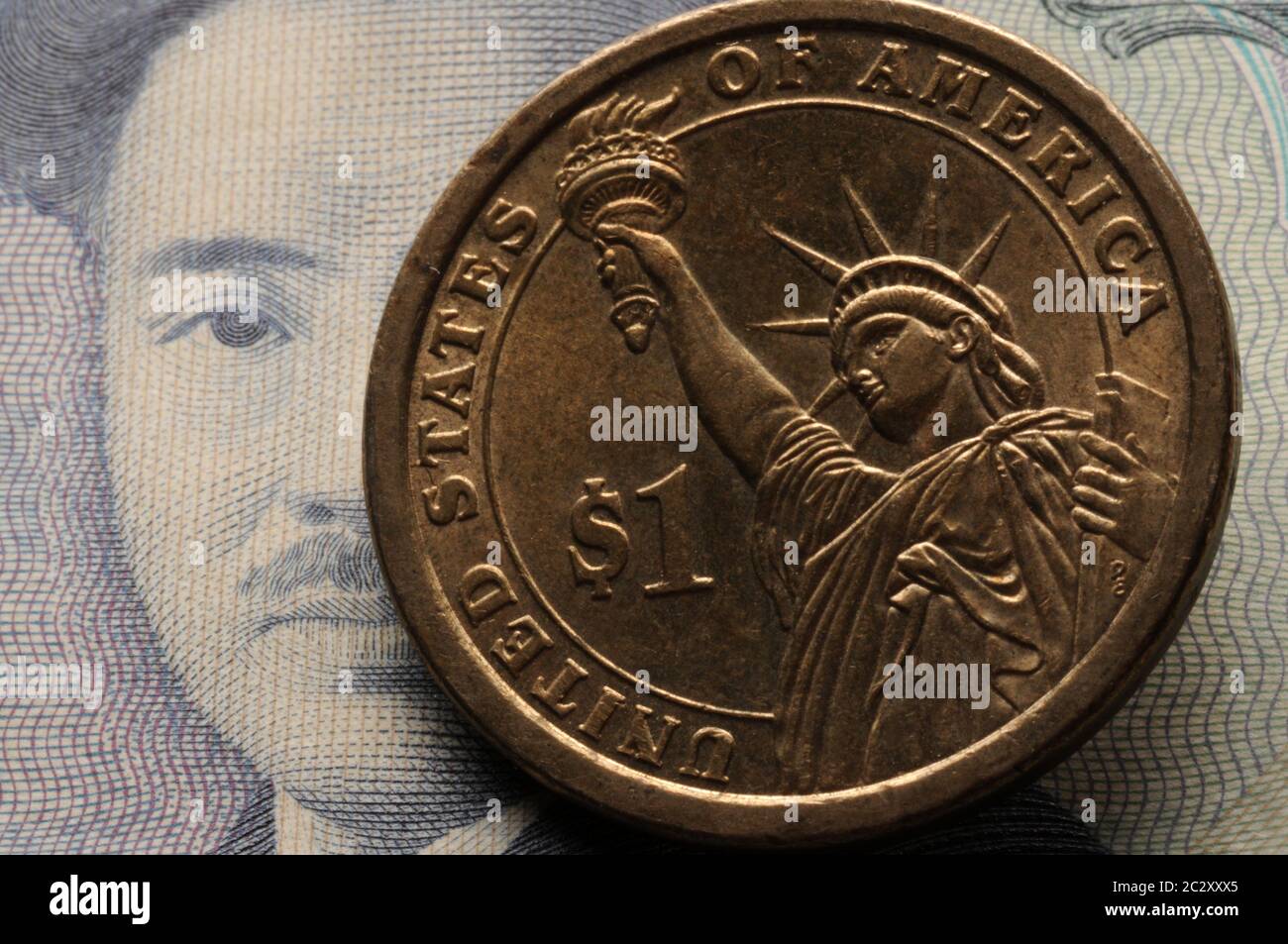 Billet de banque japonais avec devise des États-Unis d'Amérique Banque D'Images Billet de banque japonais avec devise des États-Unis d'Amérique Banque D'Images