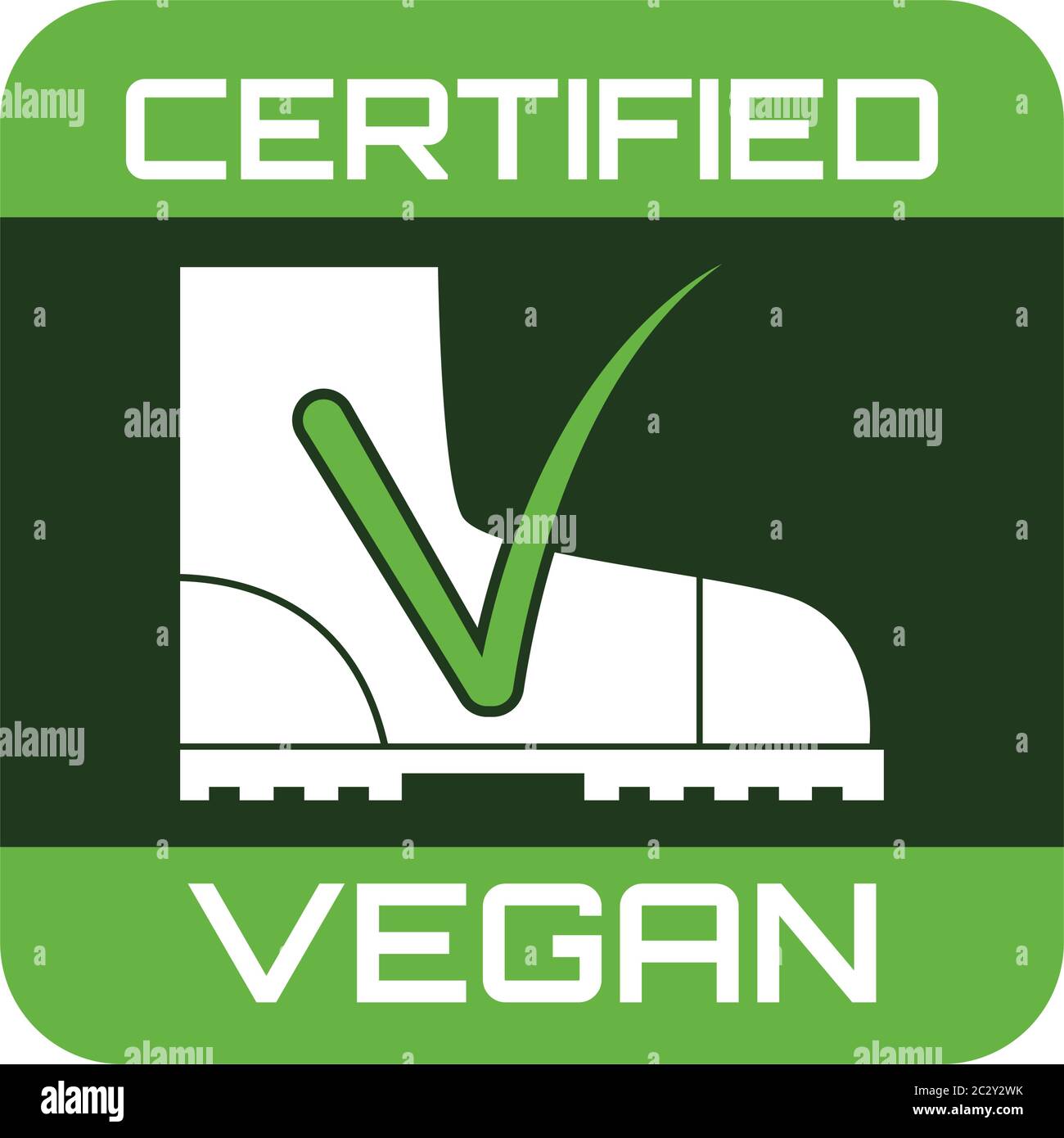 logo certifié vegan sans cruauté. illustration vectorielle Illustration de Vecteur