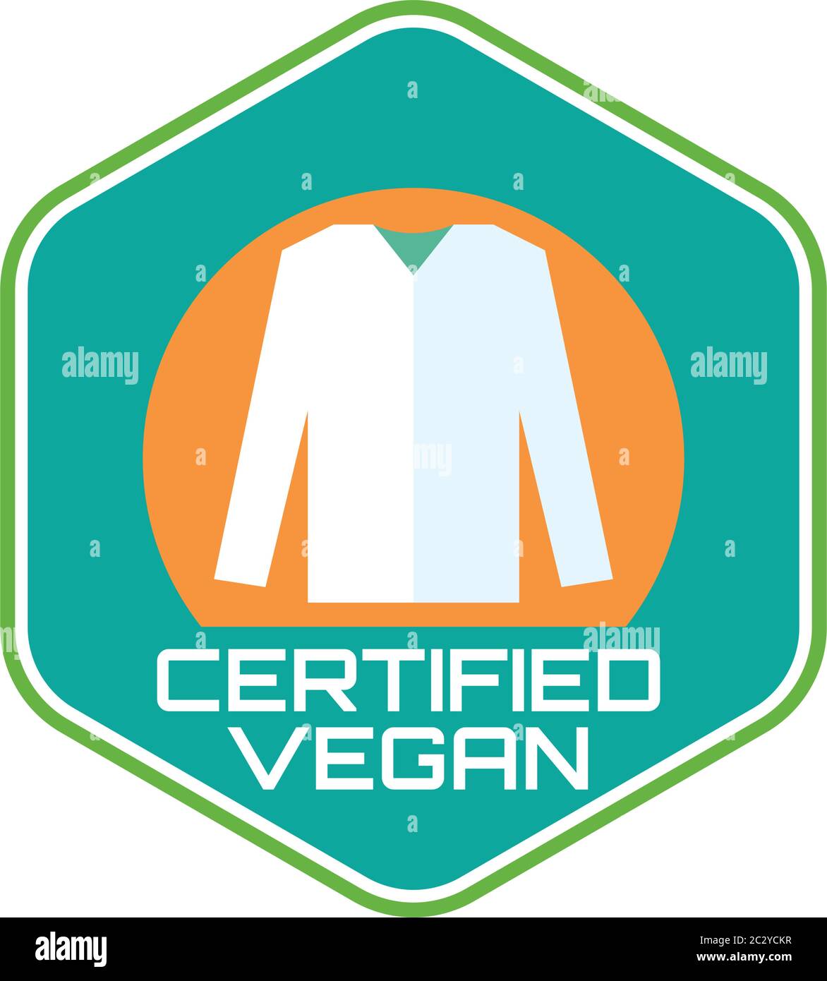 logo certifié vegan sans cruauté. illustration vectorielle Illustration de Vecteur