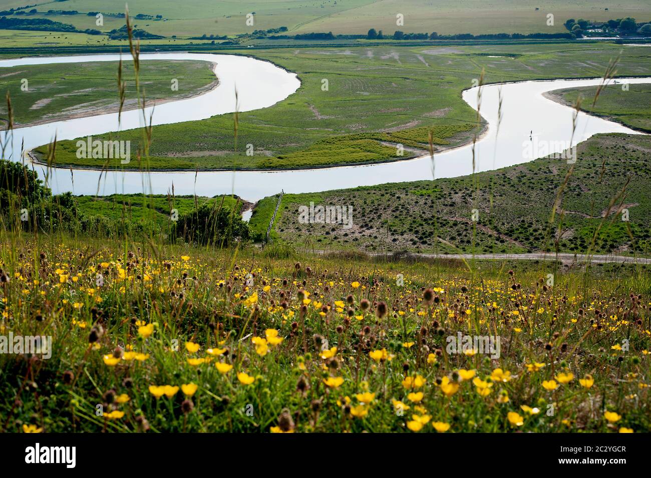 River Cuckmere, Sussex, Angleterre Banque D'Images