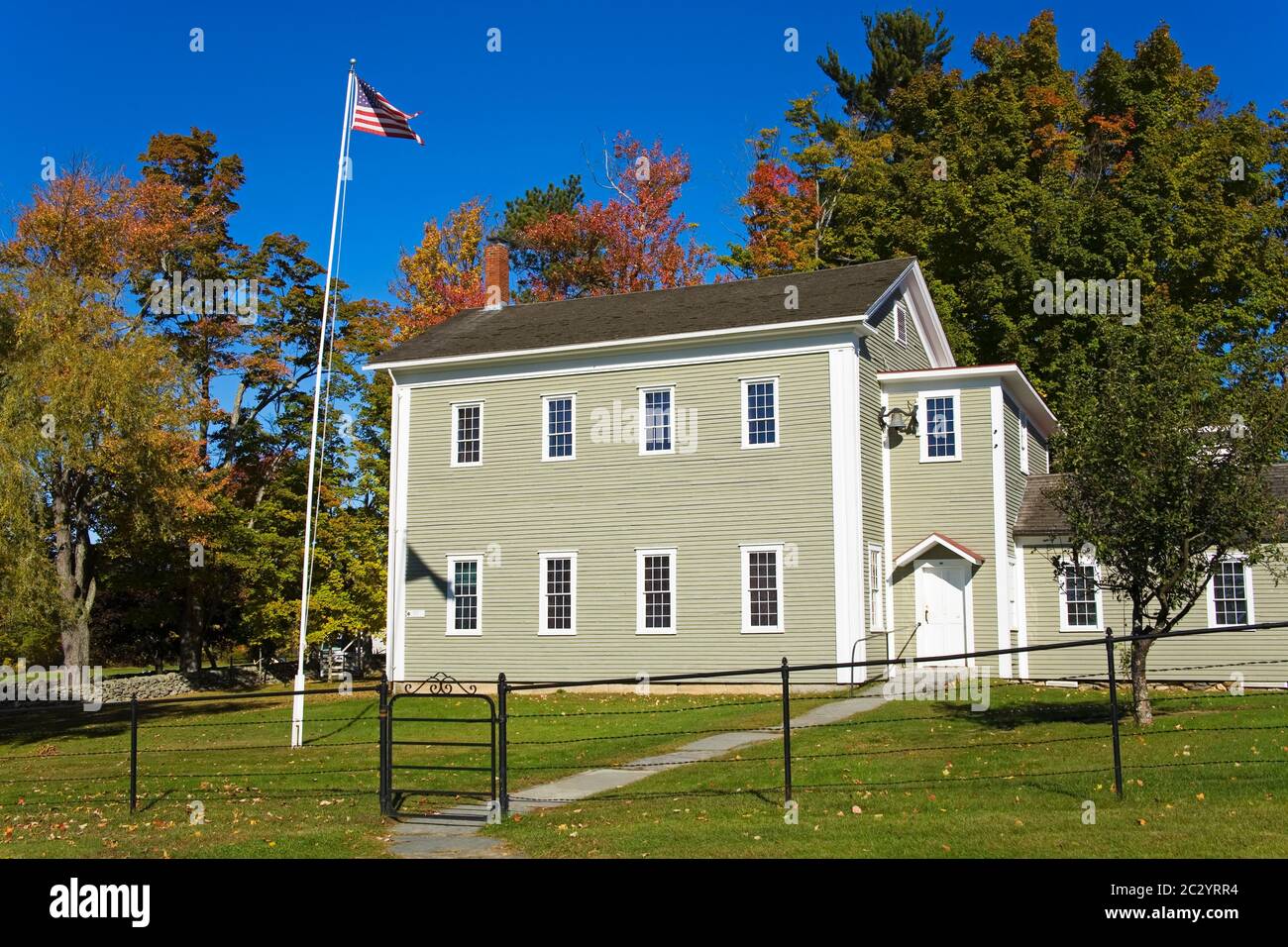 School House, Canterbury Shaker Village, New Hampshire, Nouvelle-Angleterre, États-Unis Banque D'Images