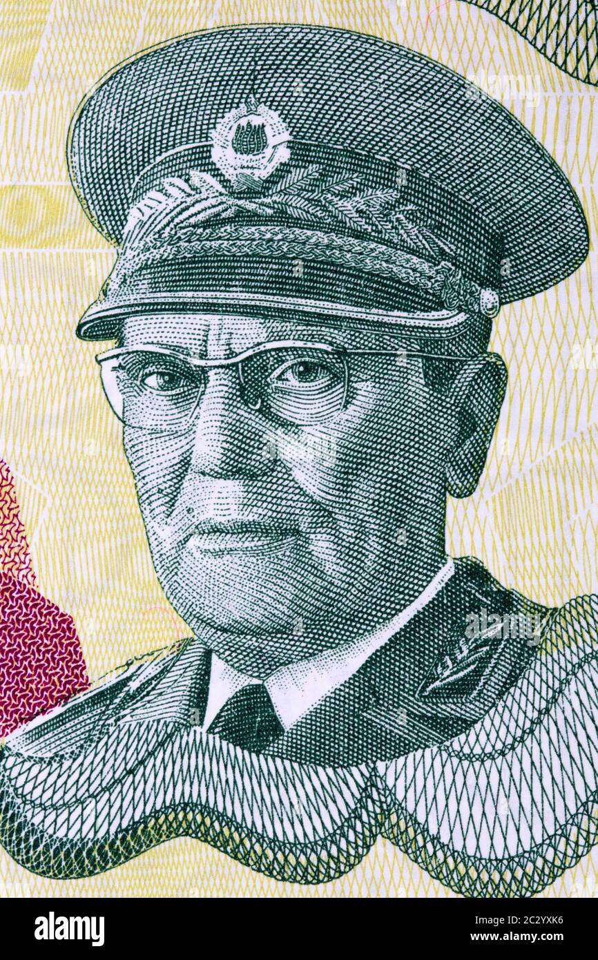 Josip Broz Tito un portrait Banque D'Images