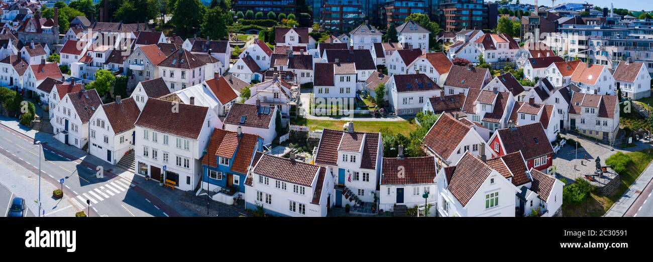 Gamle Stavanger (Old Stavanger), Stavanger, Comté de Rogaland, Norvège Banque D'Images