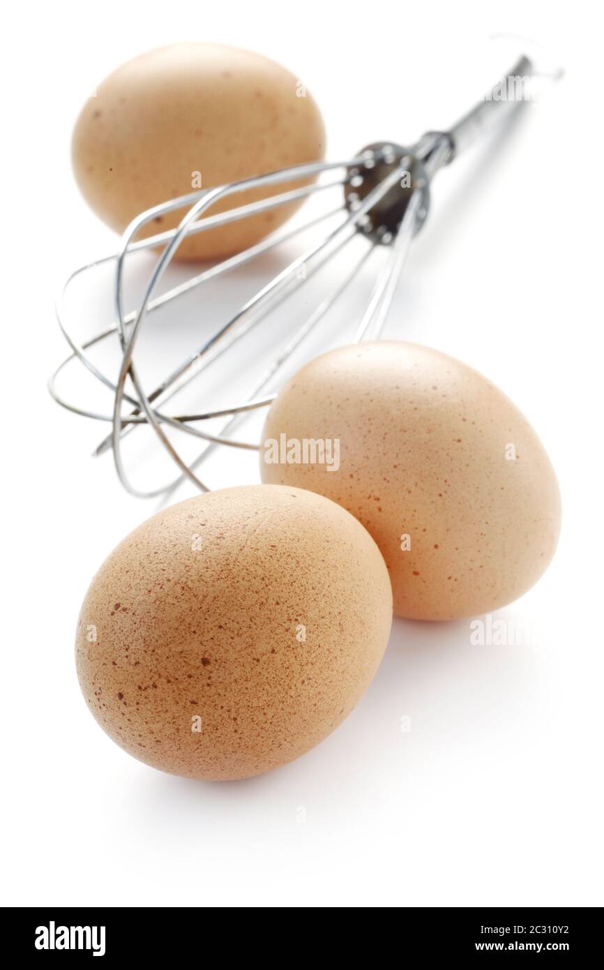 Oeufs crus Banque D'Images