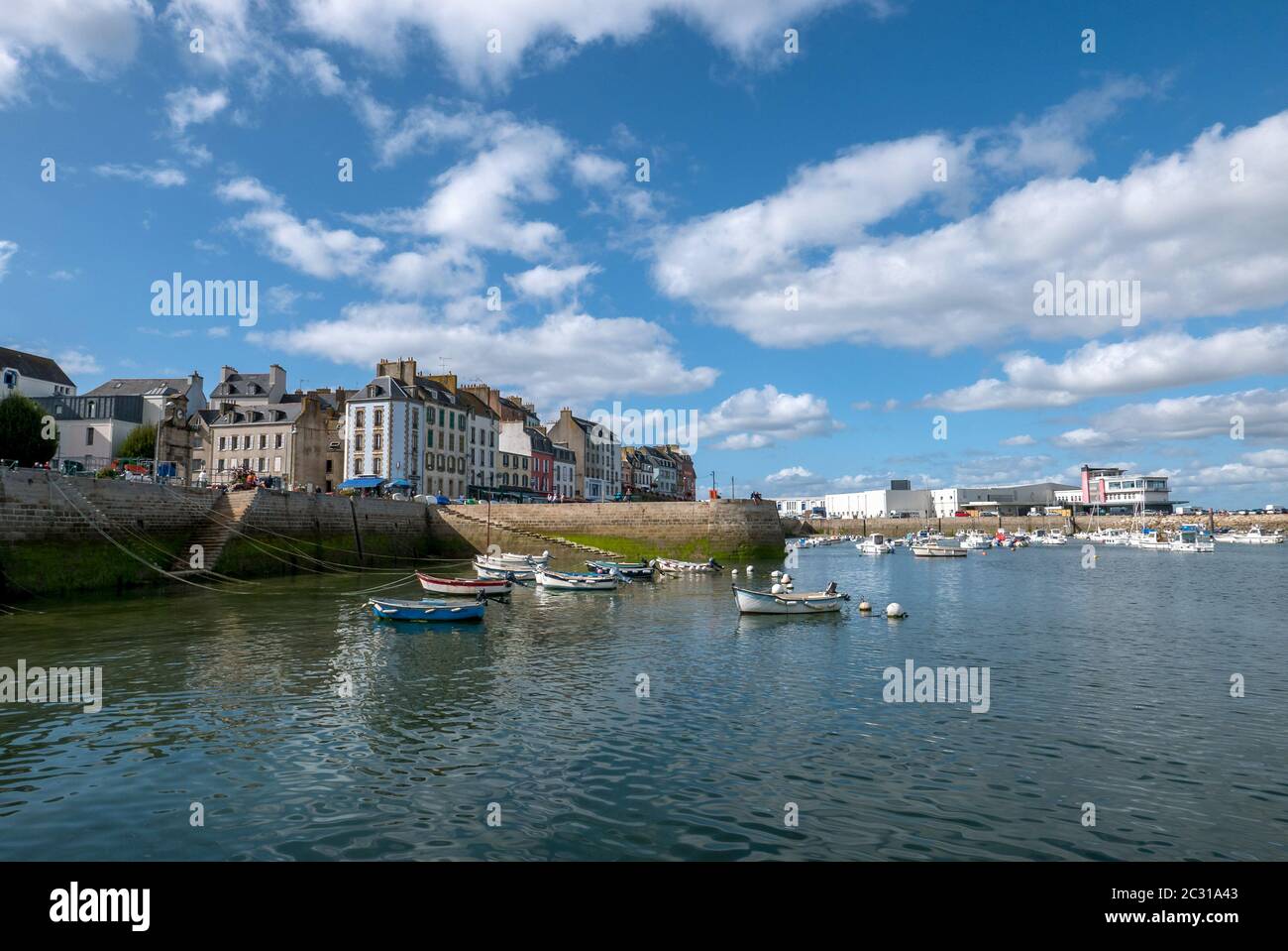 Un paysage de la Bretagne en été, France. mer, couleur de cette région en été Banque D'Images