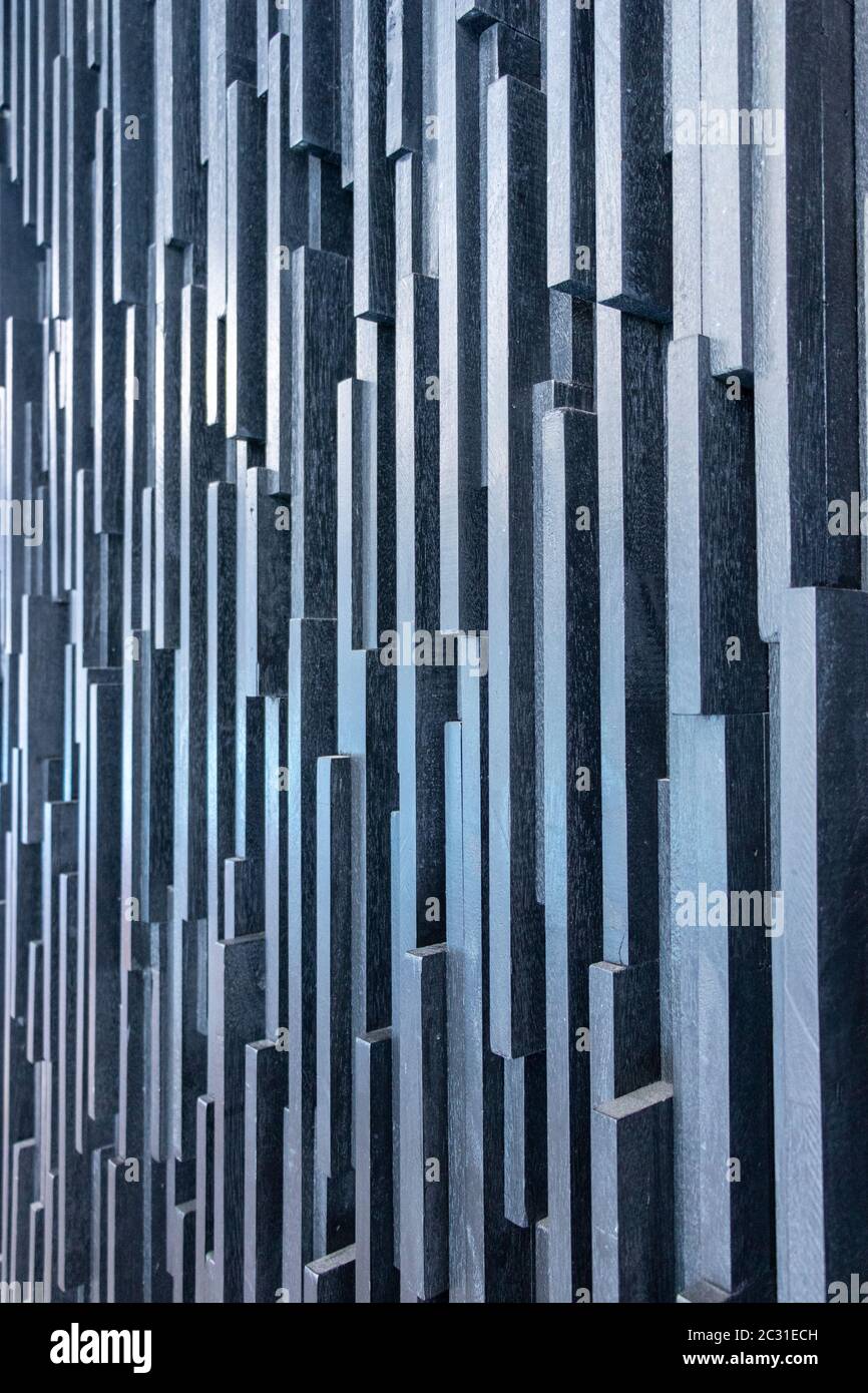 Mur en béton abstrait à l'hôtel Aloft Kuala Lumpur à Kuala Lumpur en Malaisie Banque D'Images