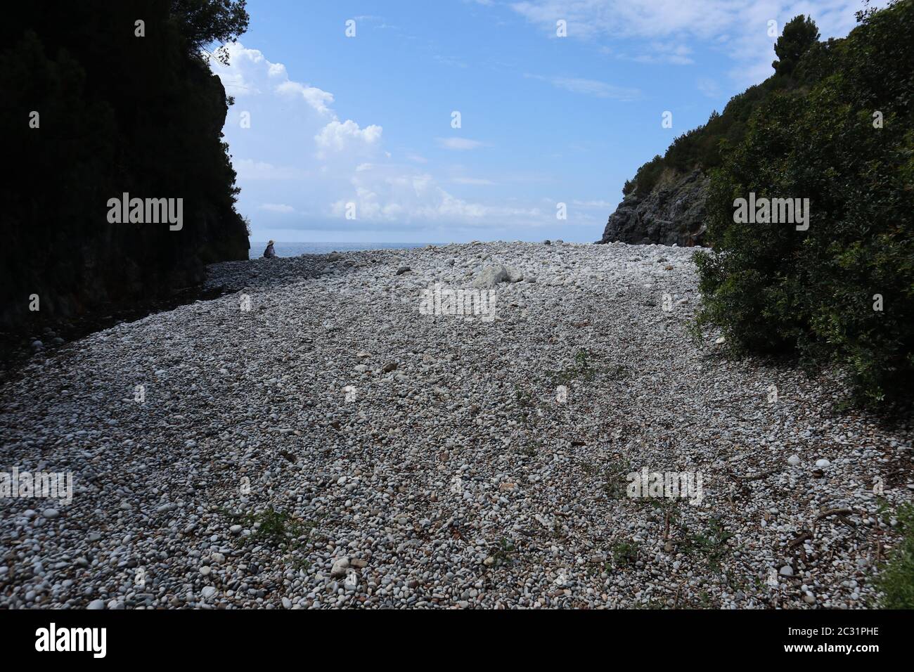 Marina di Camerota - Arrivo alla Spiaggia di Pozzallo Banque D'Images
