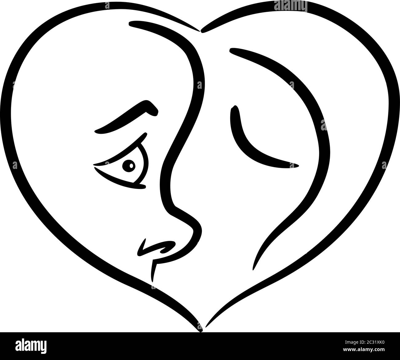 Dessin Minimaliste D Icone Vecteur Maman Et Bebe Image Vectorielle Stock Alamy