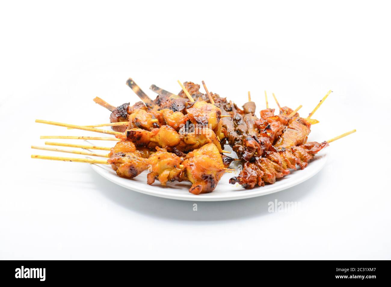 Le poulet grillé traditionnel, le poulet grillé est également le plat de rue le plus célèbre. Banque D'Images