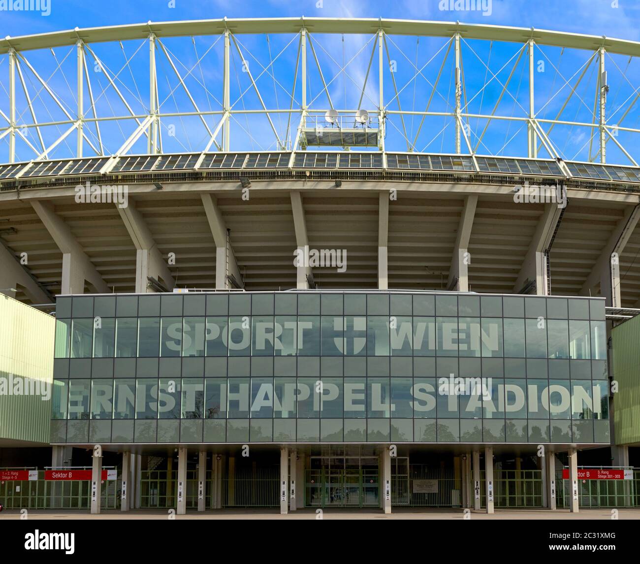 Stade Ernst Happel à Vienne, Autriche Banque D'Images