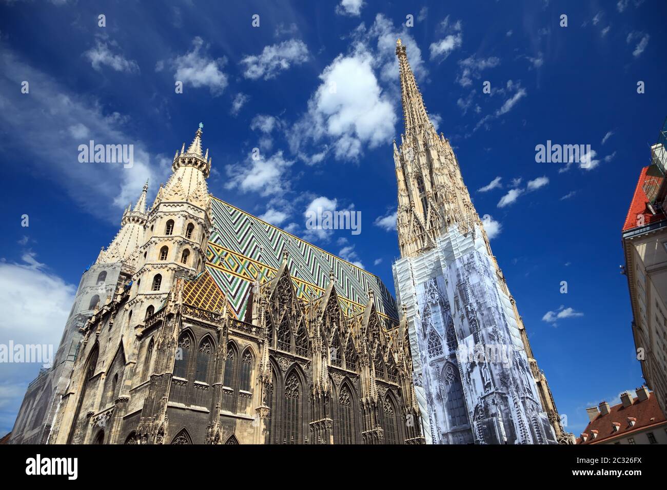 La cathédrale St Stephan à Vienne Banque D'Images