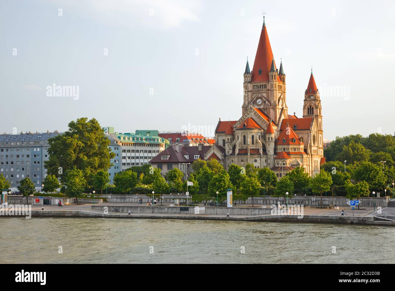 eglise sur le Danube, Vienne Banque D'Images