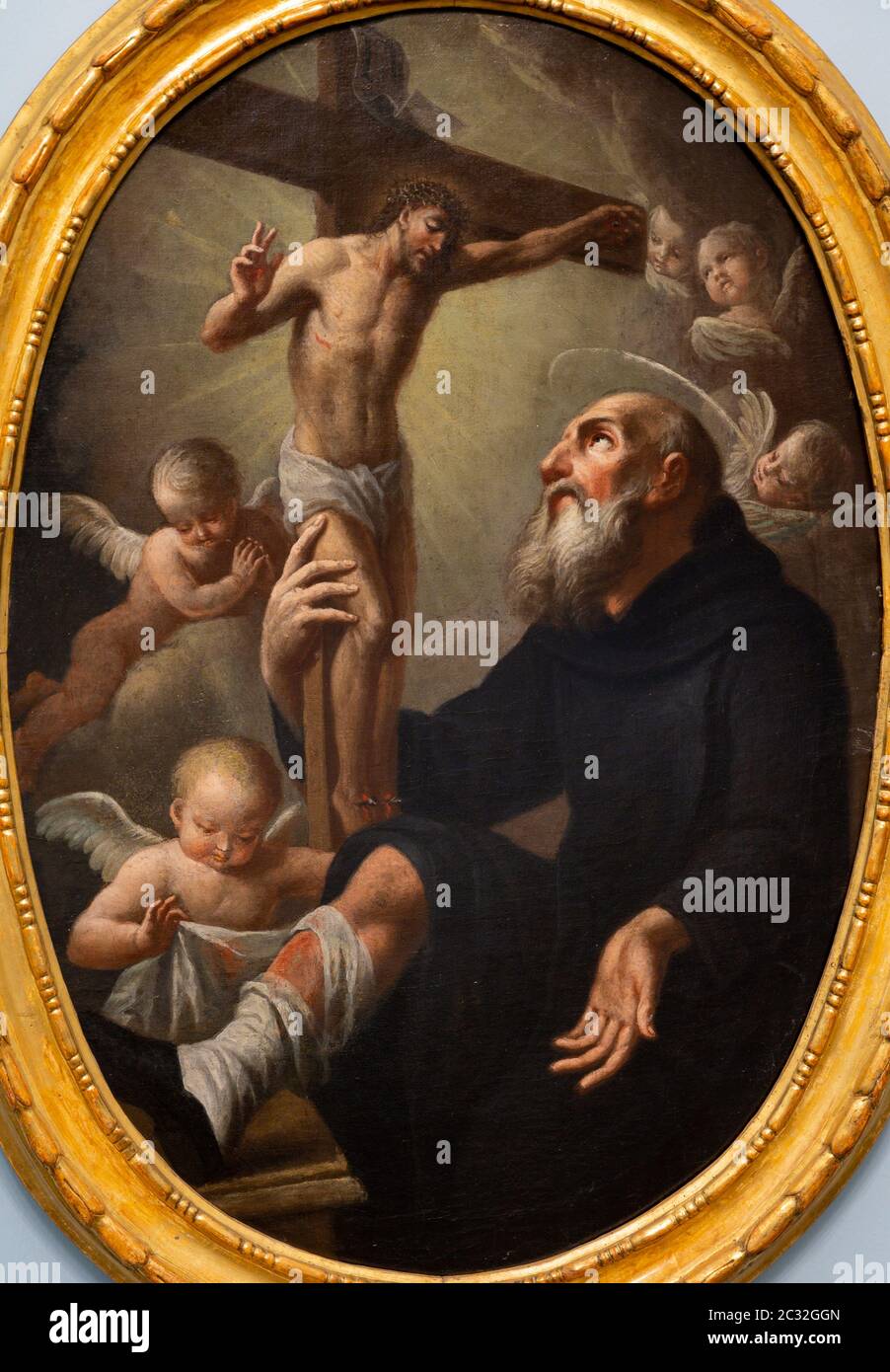 Saint-Peregrine. Deuxième moitié du XVIIIe siècle. Par un peintre d'Europe centrale. Banque D'Images