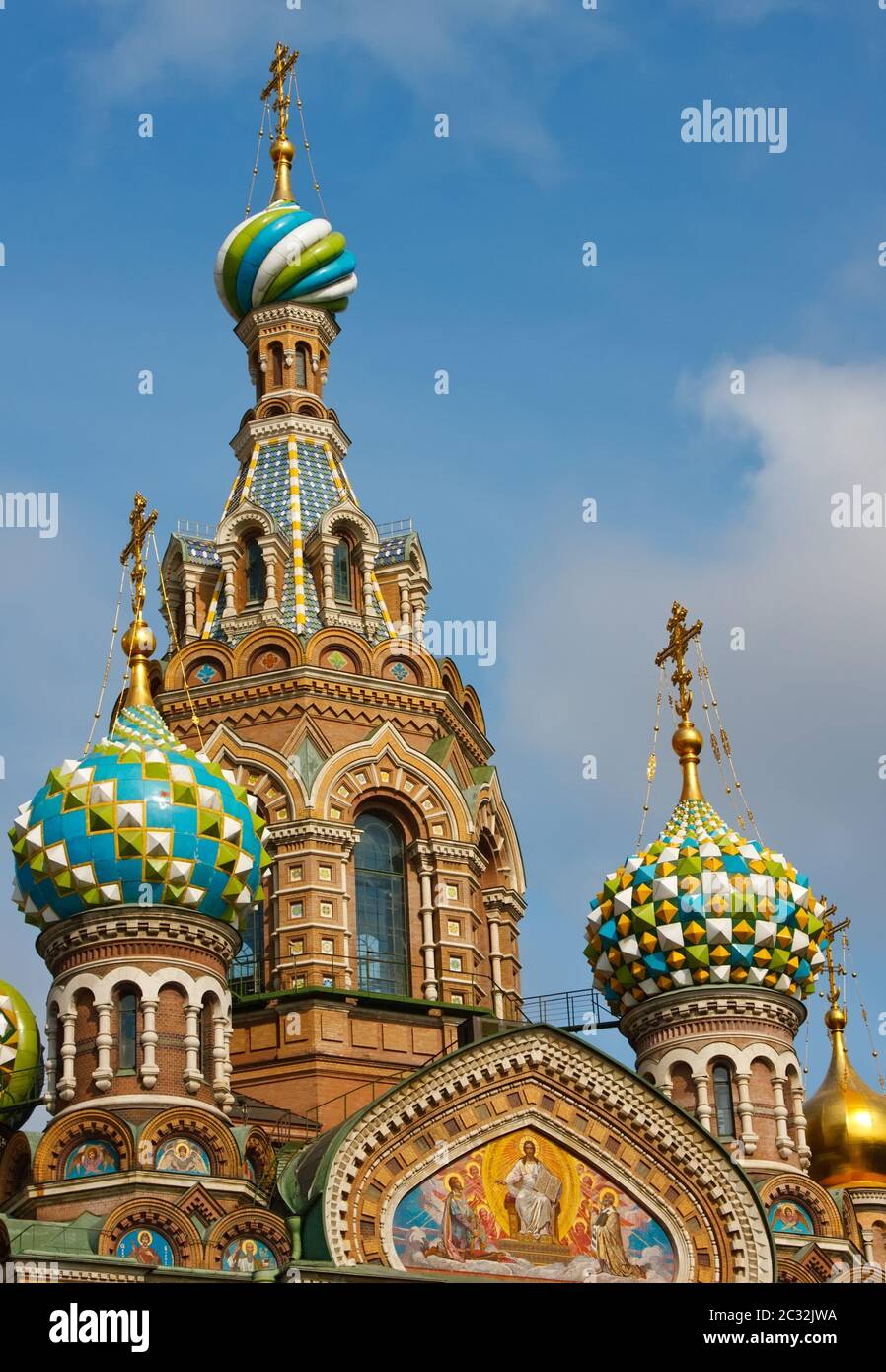 Église du Sauveur sur le sang renversé, Saint-Pétersbourg Banque D'Images
