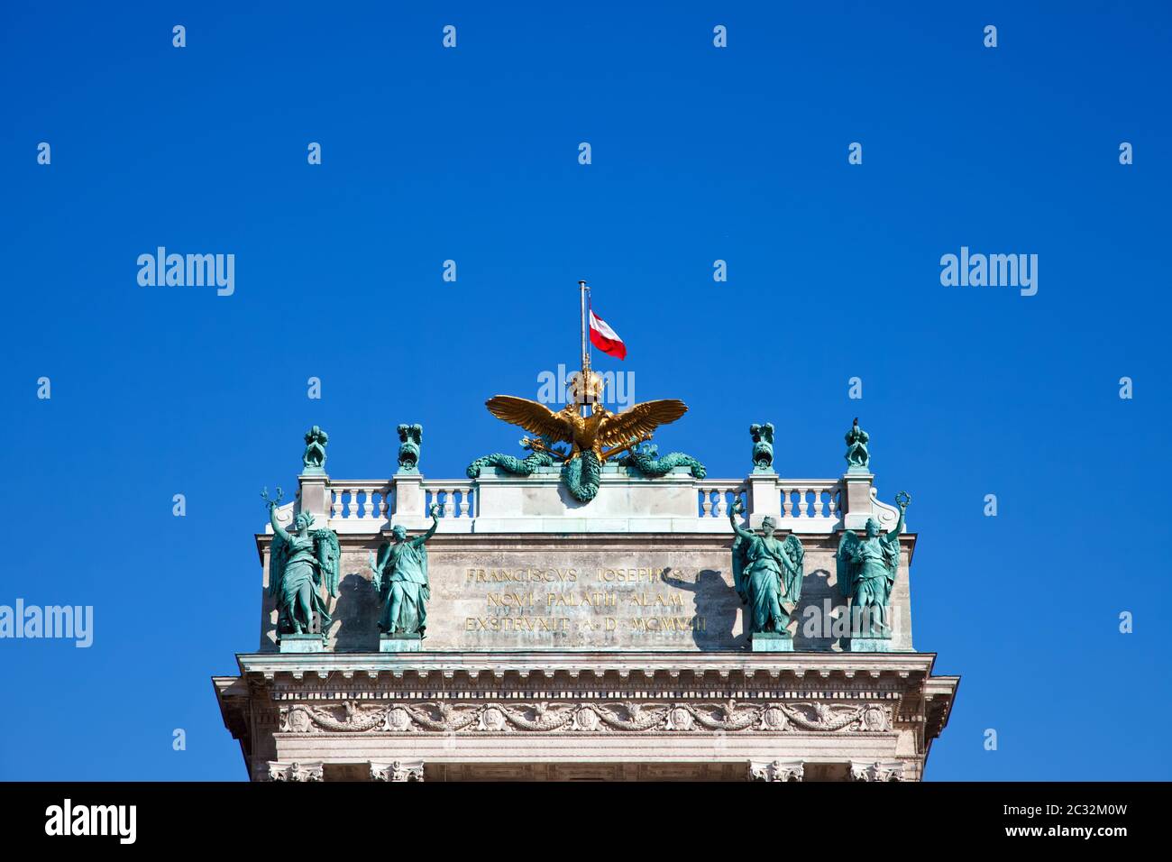 Détail du Palais impérial de Vienne, Autriche Banque D'Images