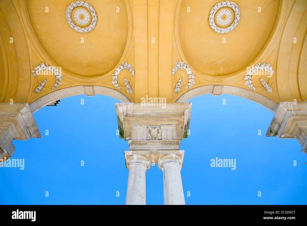 Le détail de Gloriette à Schönbrunn, Vienne Banque D'Images