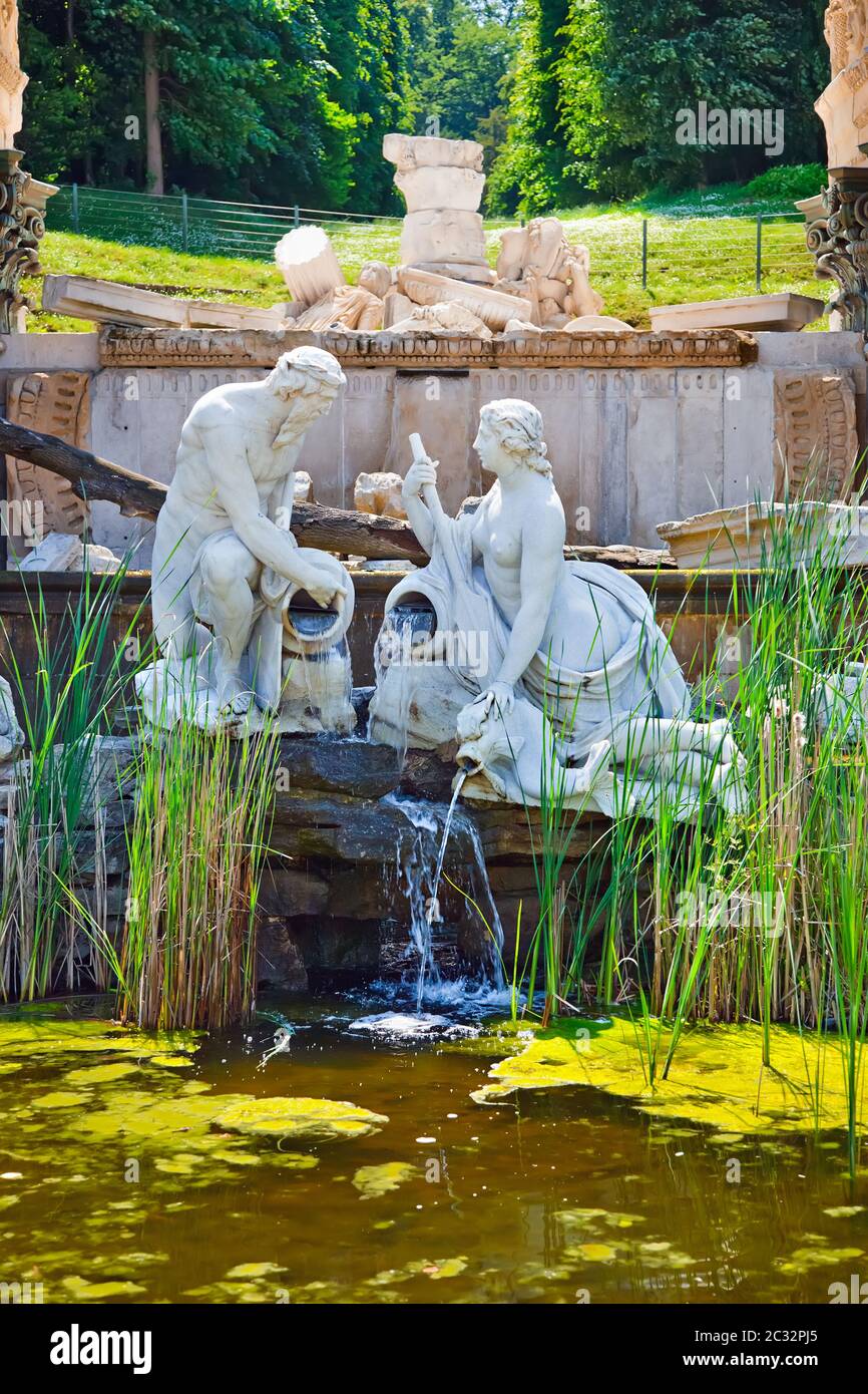 Parc à Schönbrunn, Vienne Banque D'Images