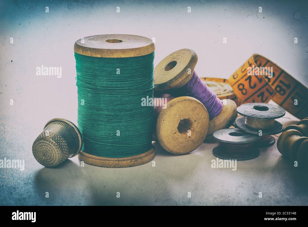 Fournitures de couture Banque D'Images
