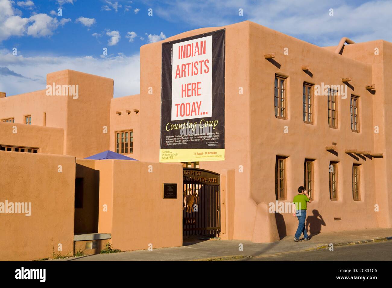 Musée des arts indigènes contemporains, Santa Fe, Nouveau-Mexique, États-Unis Banque D'Images