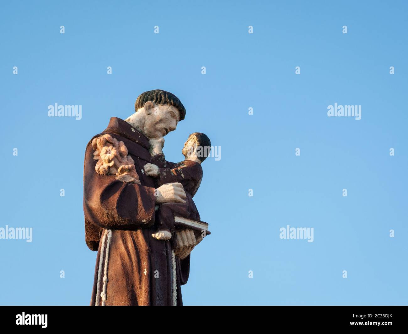 Waycross avec statue de saint antonius au Burgenland Banque D'Images