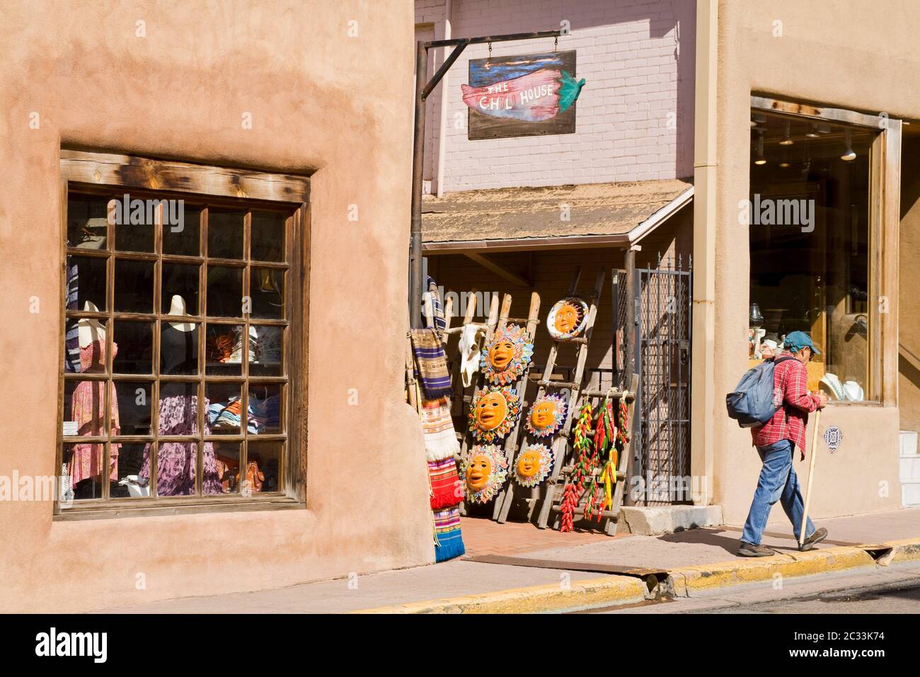 Magasin d'artisanat à Santa Fe, Nouveau-Mexique, États-Unis Banque D'Images